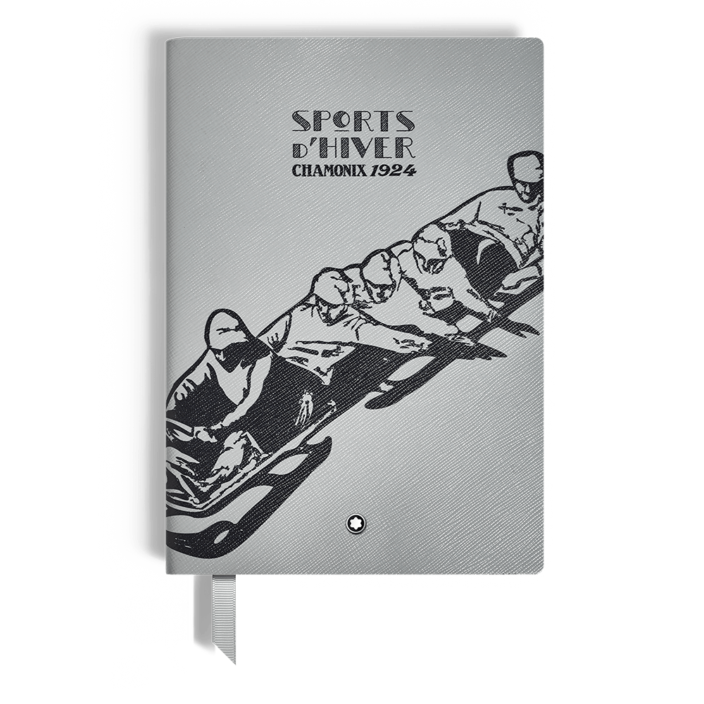 Montblanc 노트북 #146 A 가벼운 Meisserück x 올림픽 유산 Chamonix 1924 Grey 132988