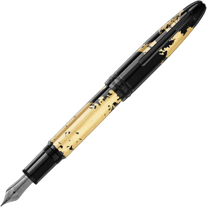 Montblanc FountainMesherstückSolitaire書道のゴールドリーフチップヒップM 119688