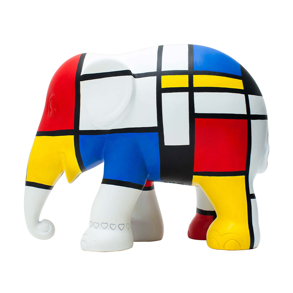 Elephant Parade Hommage to Mondriaan 15cm 限量版 3000 HOMMAGE to Mondriaan 15