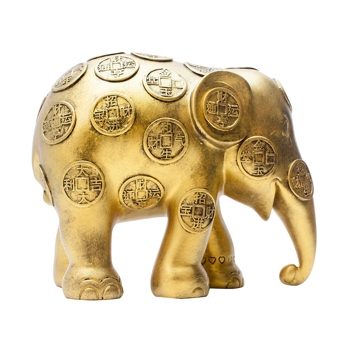Elephant Parade Elefante Lucky Coins 20cm限量版750件幸運硬幣20