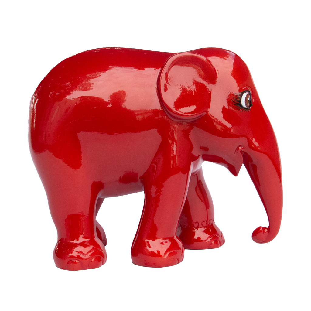 Elephant Parade Elefante Metallic Vermilion紅色15厘米限量版3000金屬Vormilion紅色15