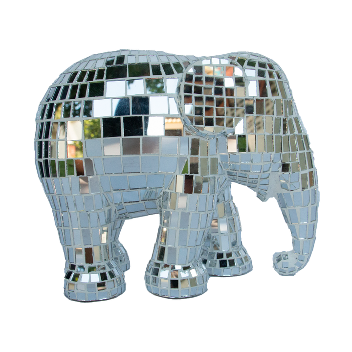 Elephant Parade Elefante Disco Silver Disco 15cm Limited Edition 3000 Disco Disco Silver 15