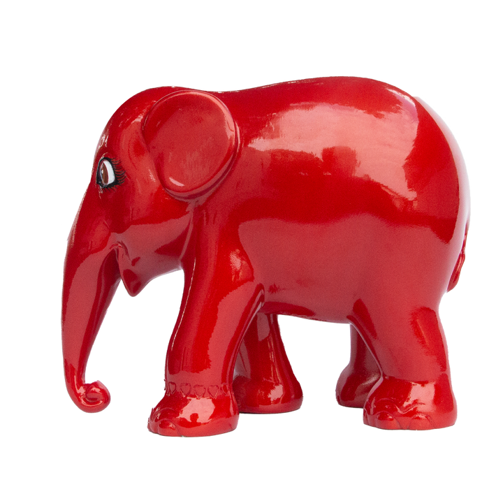 Elephant Parade Elefante Metallic Vermilion紅色15厘米限量版3000金屬Vormilion紅色15