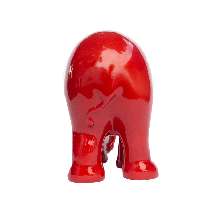 코끼리 퍼레이드 Elefante Metallic Vermilion Red 15cm Limited Edition 3000 Metallic Vormilion Red 15