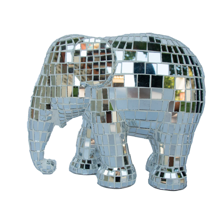 Elephant Parade Elefante Disco Silver Disco 15cm Limited Edition 3000 Disco Disco Silver 15