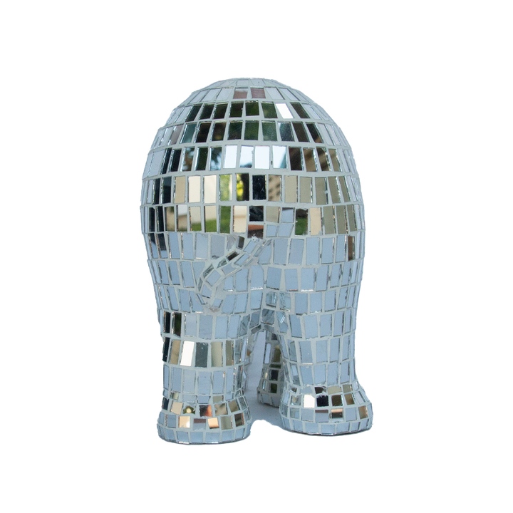 Elephant Parade Elefante Disco Silver Disco 15cm Limited Edition 3000 Disco Disco Silver 15