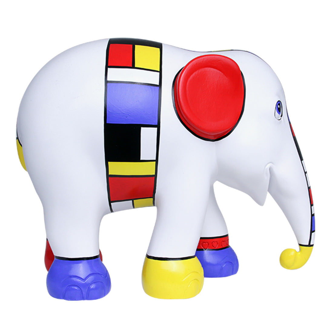 코끼리 퍼레이드 Elefante Mondriaan은 내 마음을 가로막며 15cm Limited Edition 3000 Mondrian My Mind 15