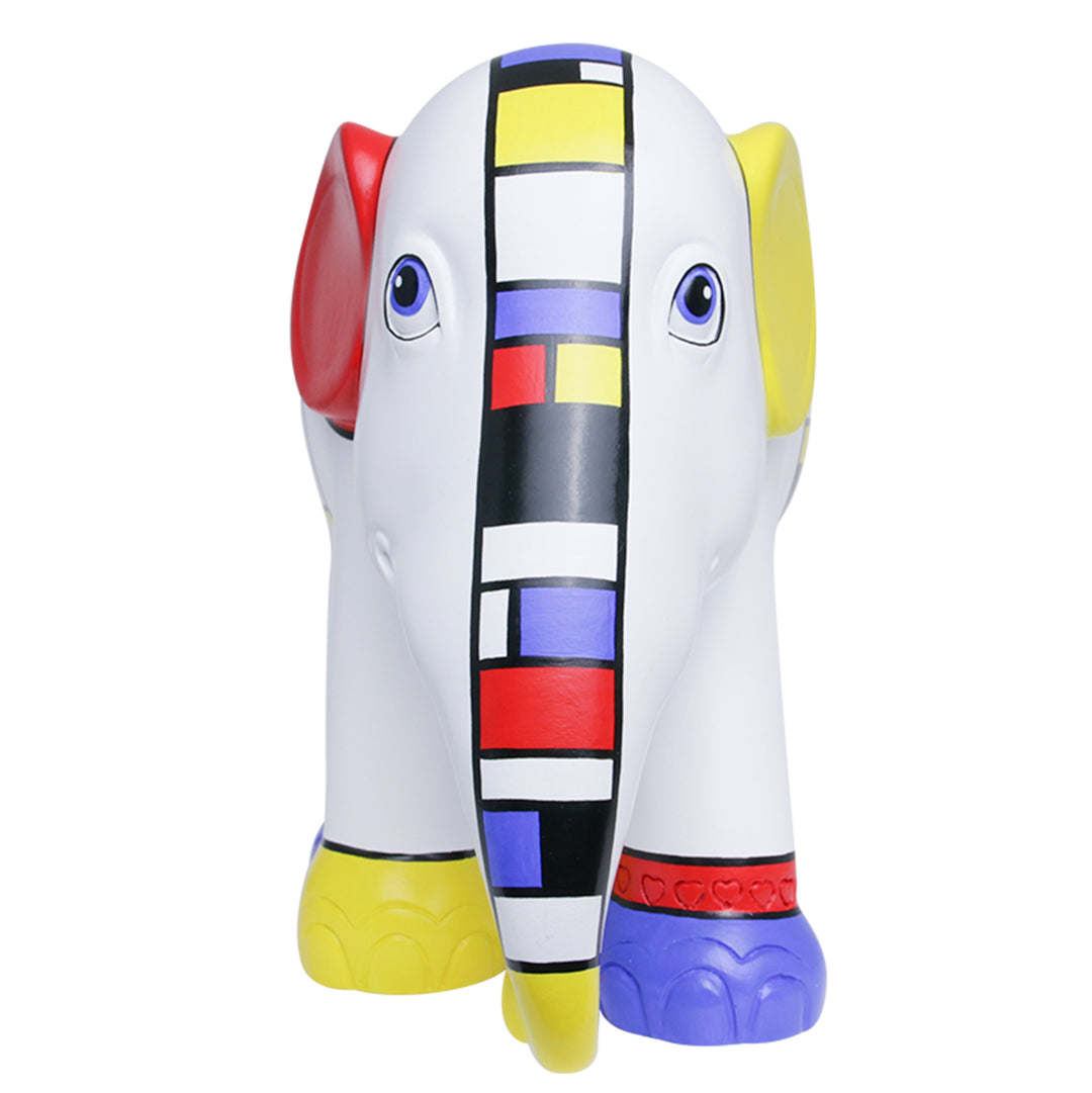 코끼리 퍼레이드 Elefante Mondriaan은 내 마음을 가로막며 15cm Limited Edition 3000 Mondrian My Mind 15