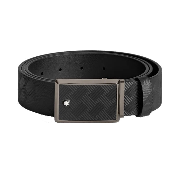 Montblanc Exterme Belt 3.0黑色皮革35mm 199106