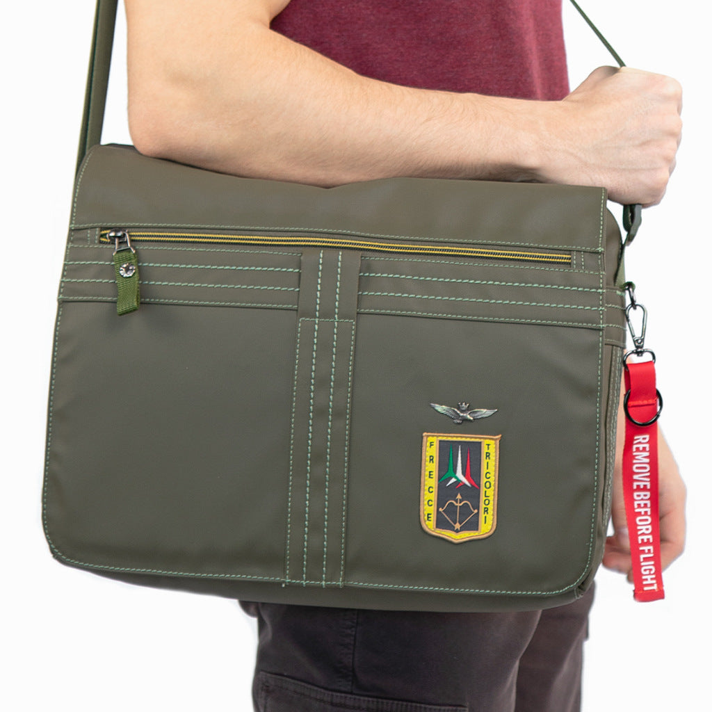 Aeronautica Militare Messenger 기술 직물 PC 포트 AM347-BL