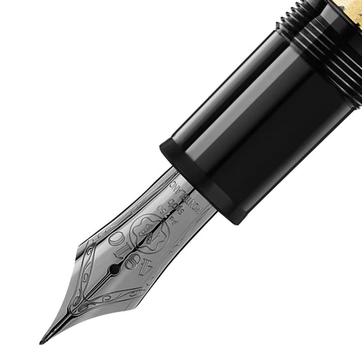 Montblanc FountainMesherstückSolitaire書道のゴールドリーフチップヒップM 119688