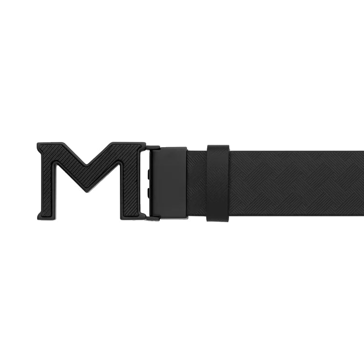 Montblanc 可逆皮带扣 M Extrem 3.0 黑色/黑色光滑 198646