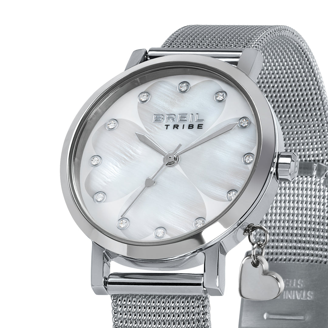 Breil Watch Emily 30mm Madreperla立方氧化石英鋼EW0786