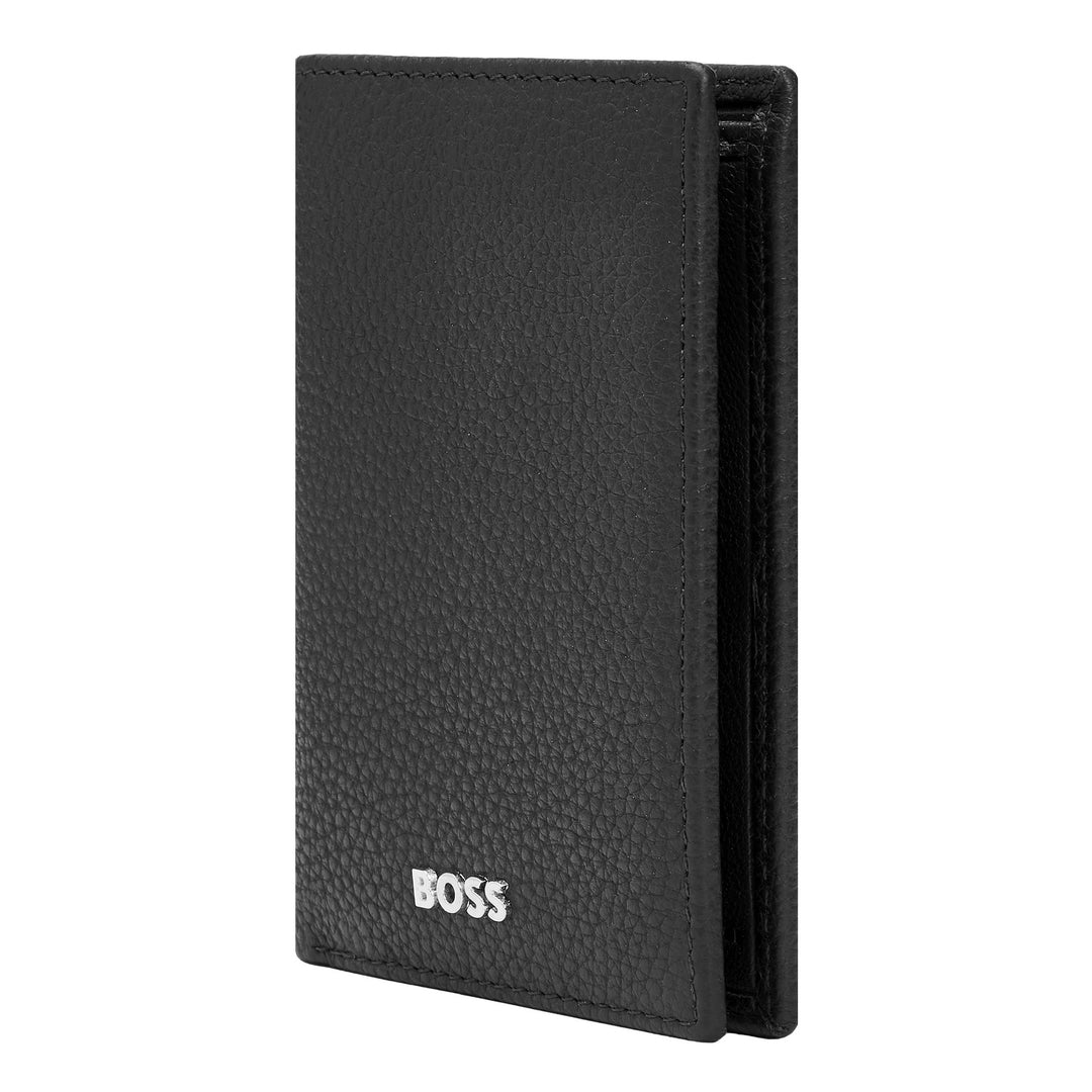 Hugo Boss Card Cards折りたたみ古典的な穀物Black HLE416A