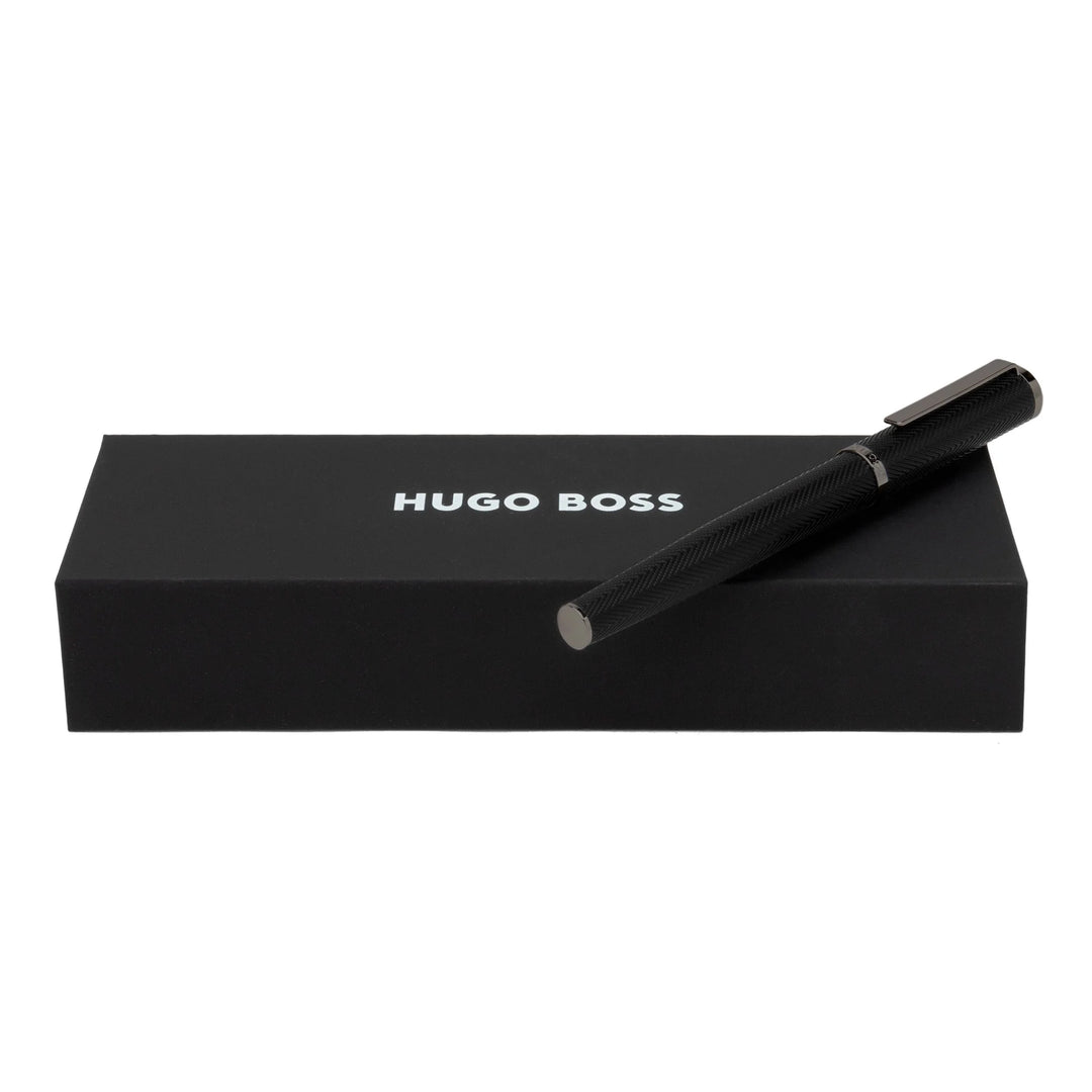 Hugo Boss Penna Roller Herringbone Gun HSI1065D訓練