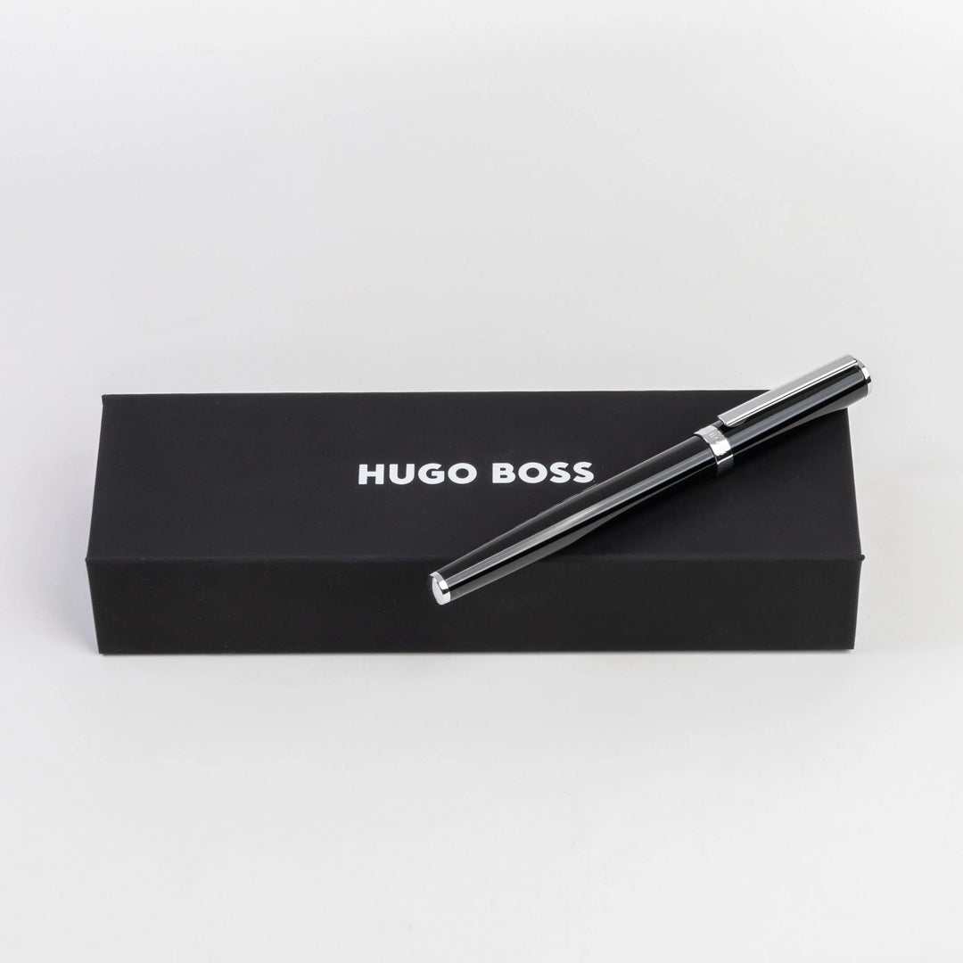 Hugo Boss Penna Roller齒輪圖標黑色HSN2545A