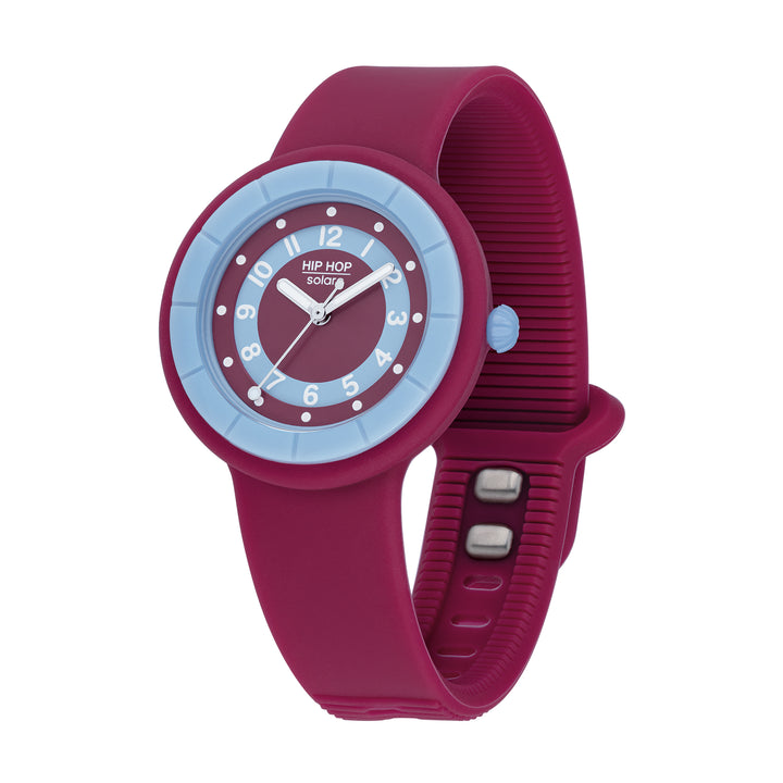 Hip Hop RED WINE Hero.Dot Solar Collection 34mm HWU1210