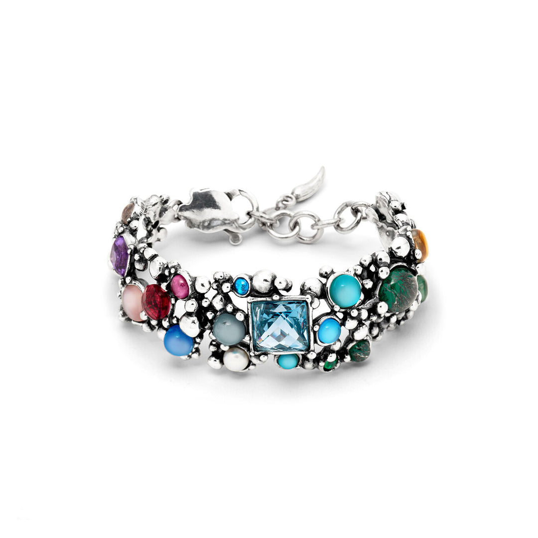 Giovanni Raspini Cocktail bracelet limited edition 925 natural stones 12240