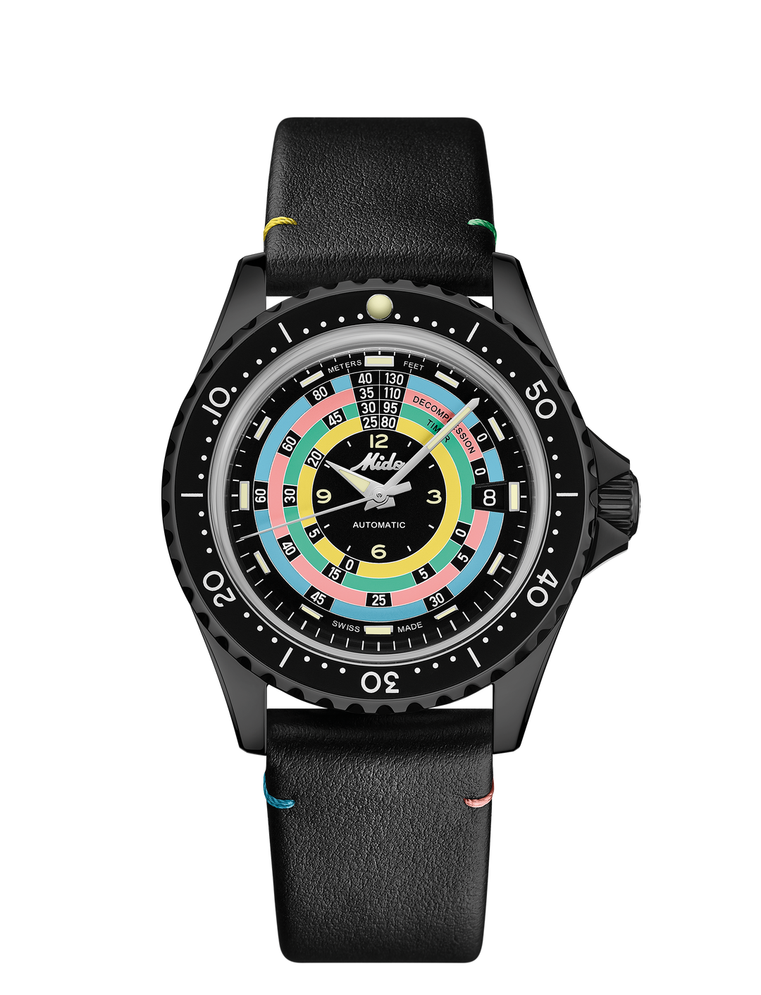 Mido Ocean Star減圧WorldTimer Limited Edition 1961 40mm自動ブラックフィニッシュPVDブラックM026.807.807.33.051.00