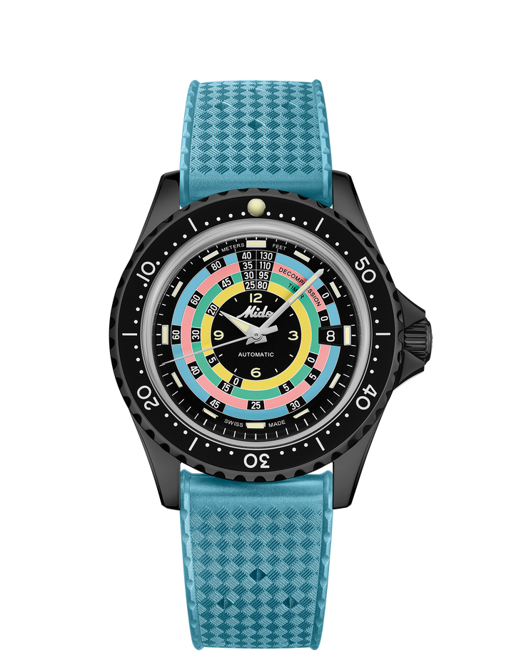 Mido Ocean Star減圧WorldTimer Limited Edition 1961 40mm自動ブラックフィニッシュPVDブラックM026.807.807.33.051.00