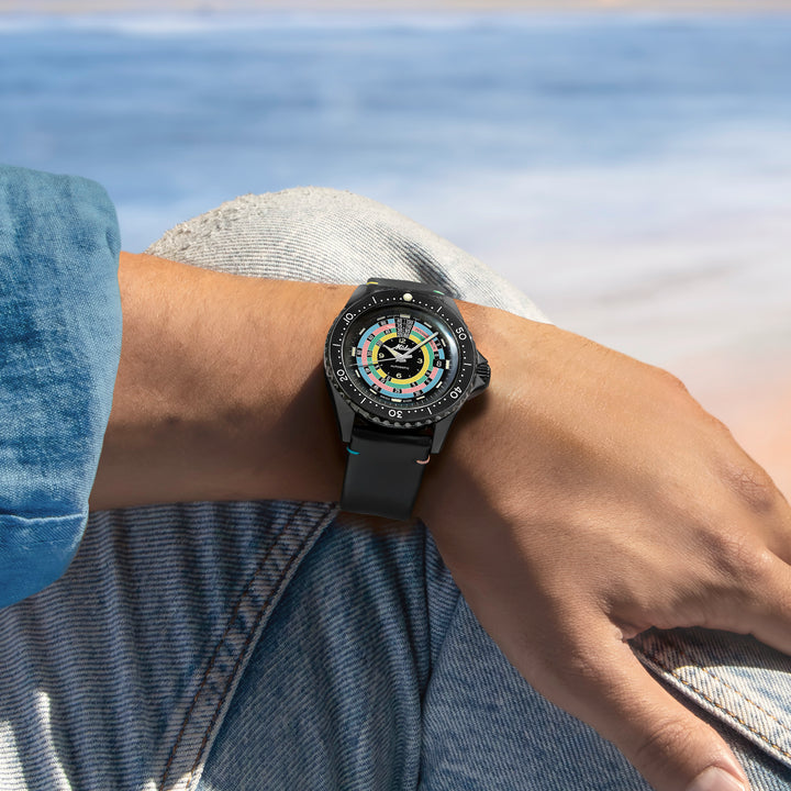 Mido Ocean Star Decompression Worldtimer Limited Edition 1961 40mm 자동 블랙 마감 PVD Black M026.807.807.33.051.00