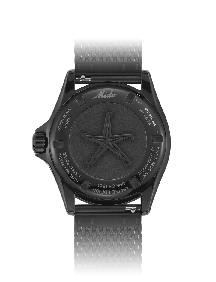 Mido Ocean Star Decompression Worldtimer Limited Edition 1961 40mm 자동 블랙 마감 PVD Black M026.807.807.33.051.00