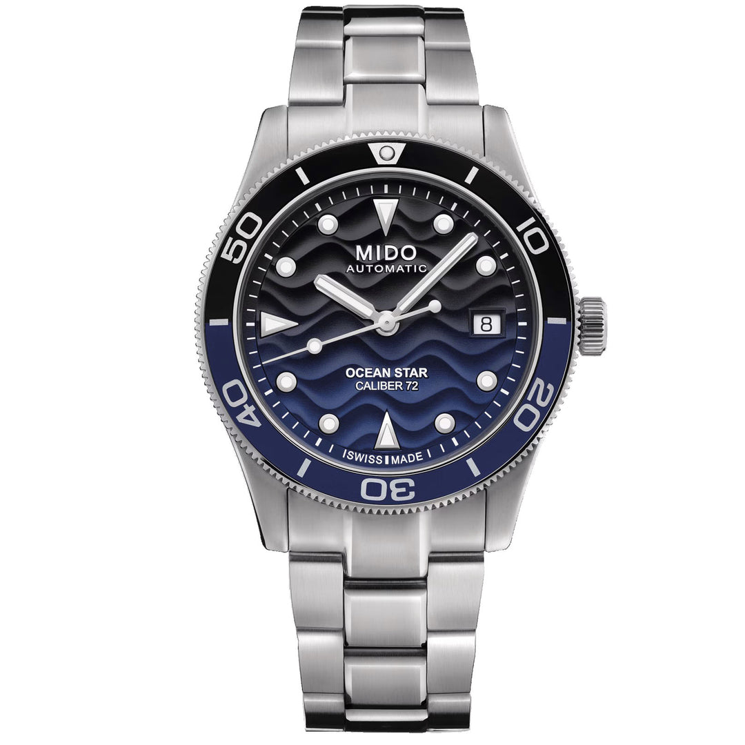 Mido Ocean Star 39mm手錶自動藍色鋼M026.907.11.041.00