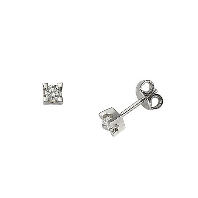 Sidalo 귀걸이 라이트 포인트 18kt 골드 다이아몬드 0.14ct 색상 G 순도 VS M43-014