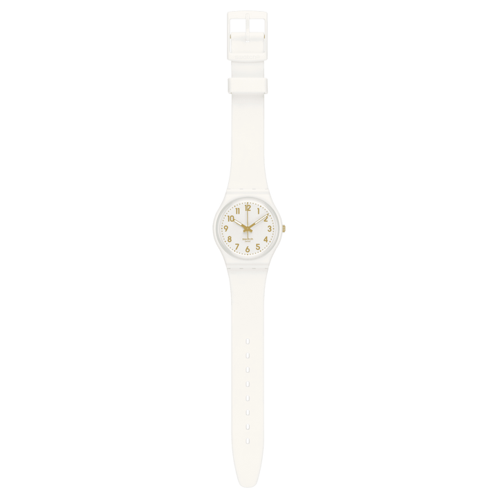 Swatch WHITE BISHOP Originals Gent 34mm 腕表 SO28W106-S14