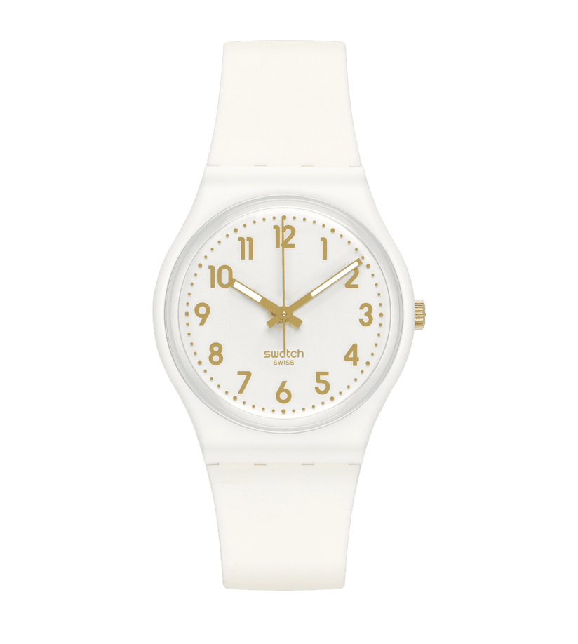 Swatch WHITE BISHOP Originals Gent 34mm 腕表 SO28W106-S14