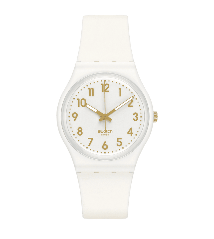 Swatch WHITE BISHOP Originals Gent 34mm 腕表 SO28W106-S14