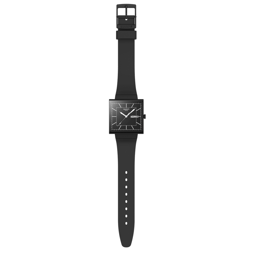 Swatch watch WHAT IF...BLACKAGAIN? Bioceramic What If? Collection 33mm SO34B701