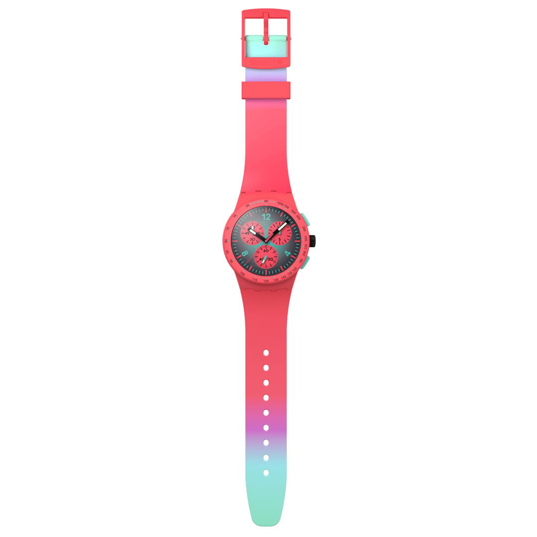 Swatch Paradiso 시계 Kinetiko Originals Chrono 42mm Spest100