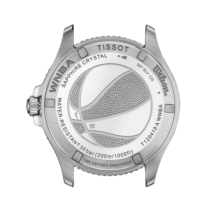 Tissot ウォッチ シースター ウィルソン WNBA 特別版 40 mm シルバー クォーツ スチール T120.410.17.011.00