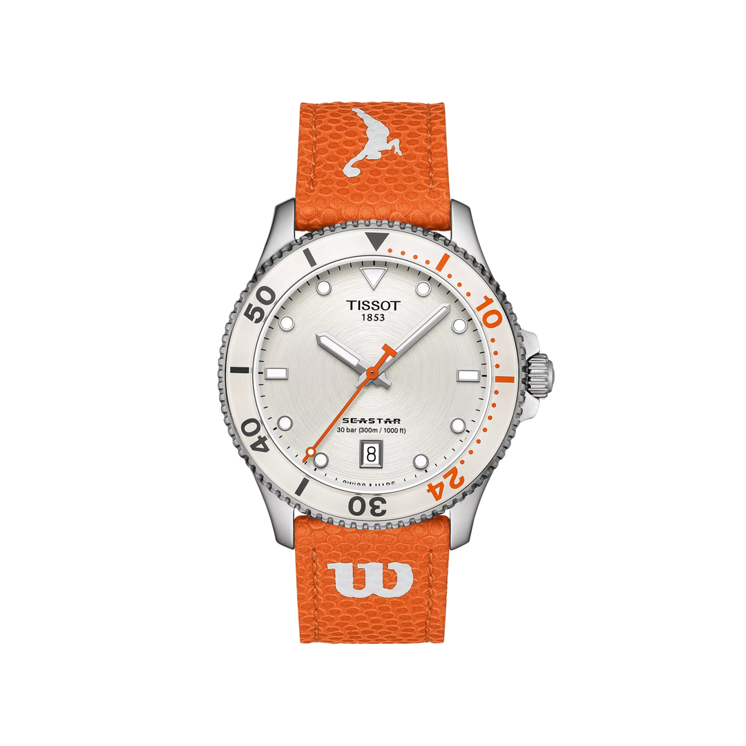 Tissot ウォッチ シースター ウィルソン WNBA 特別版 40 mm シルバー クォーツ スチール T120.410.17.011.00