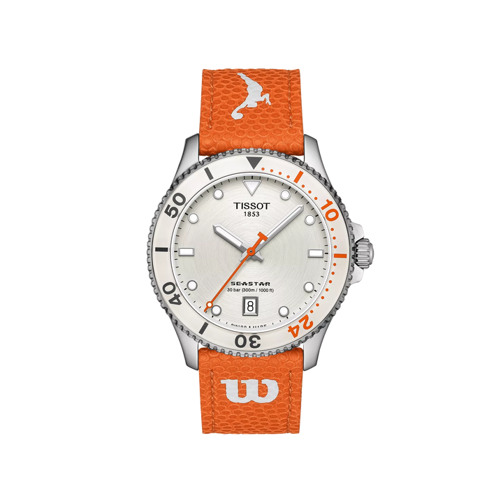 Tissot ウォッチ シースター ウィルソン WNBA 特別版 40 mm シルバー クォーツ スチール T120.410.17.011.00