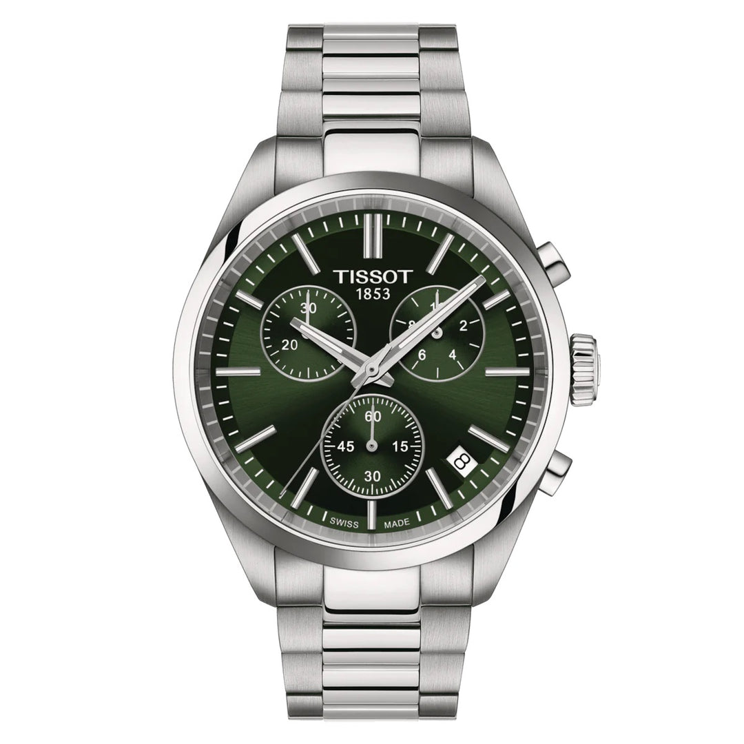 Tissot watch pr 100 choronograph 40mm green quartz t150.417.11.091.00