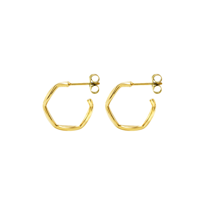 Breil Circle Earrings Alchemy Steel IP Gold TJ3803 Finish