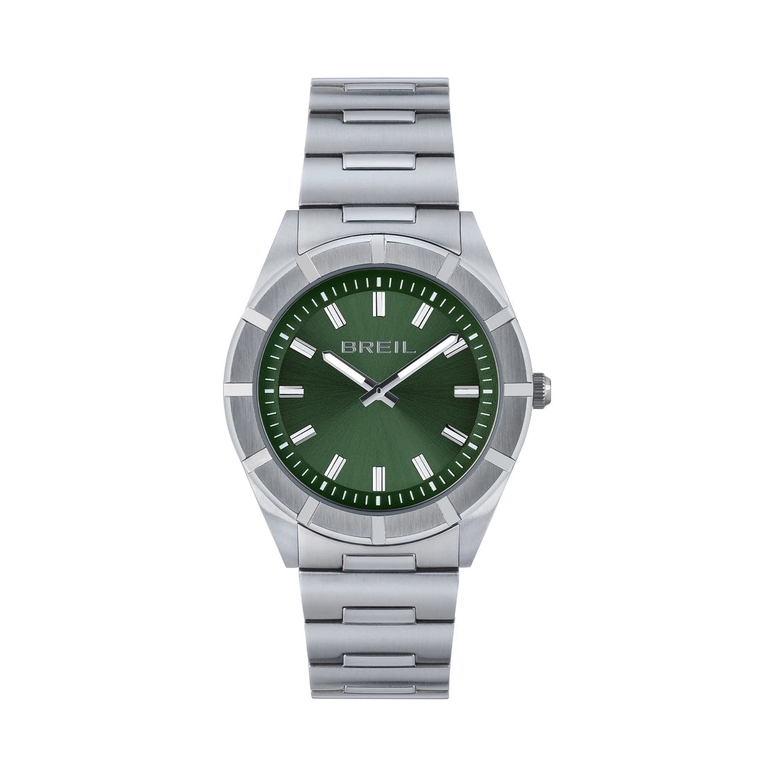 Breil Watch B 12 H 38mm緑色のクォーツスチールTw2075