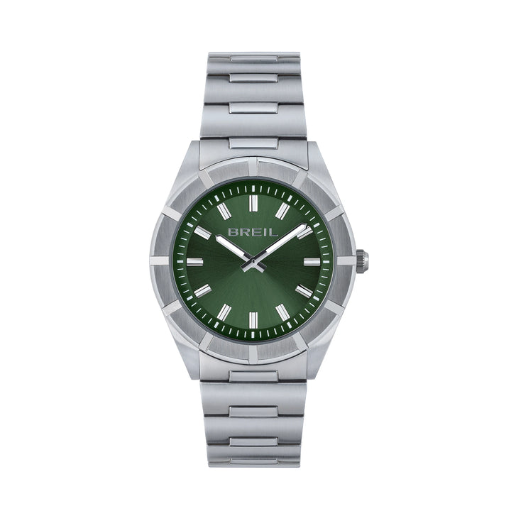 Breil Watch B 12 H 38mm緑色のクォーツスチールTw2075