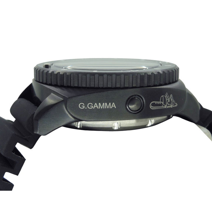 MEC GAMMA GAMMA 1000MT A.N.A.I.M. 46mm 블랙 자동 스틸 마감 PVD 블랙 게임 1000-pn