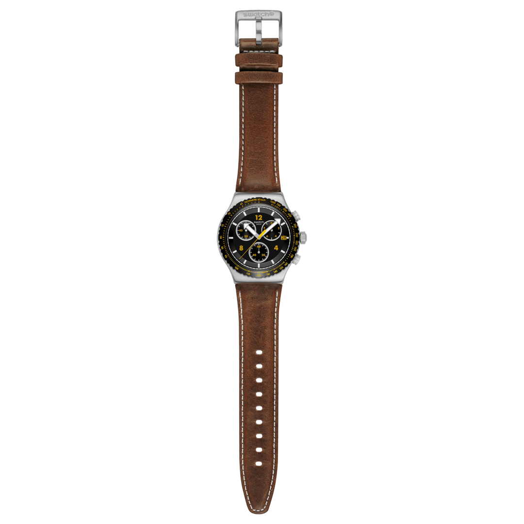 Swatch Canyon Chaser Originals Chrono Irony 43mm yvs530 watch