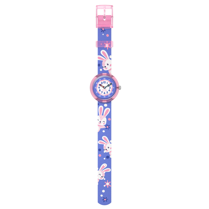 FLIK FLAK PEEK-A-BUNNY FRIENDS FUR-AEVER 32mm FBNP236 시계