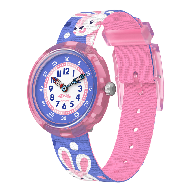 Flik Flak Peek-A-Bunny Friends Fur-Ever 32mm FBNP236時計