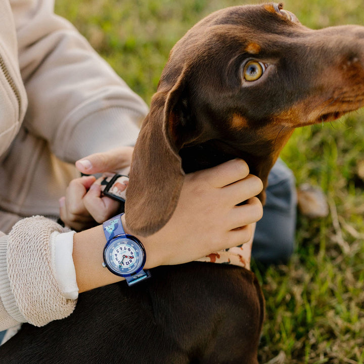 Flik Flak Cutie Puppy Friends Fur-Ever 32mm Fbnp237 watch