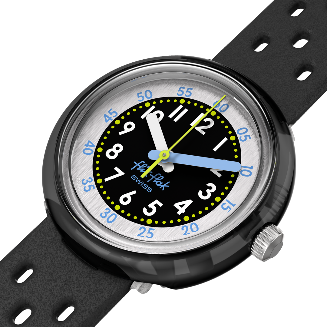 Black Bubby Hours 32mm FCNP001のFlik Flak Fizz Watch