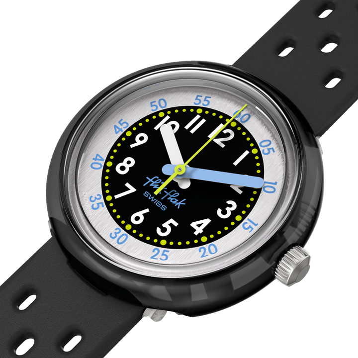 Flik Flak Fizz watch in Black Bubby Hours 32mm FcNP001