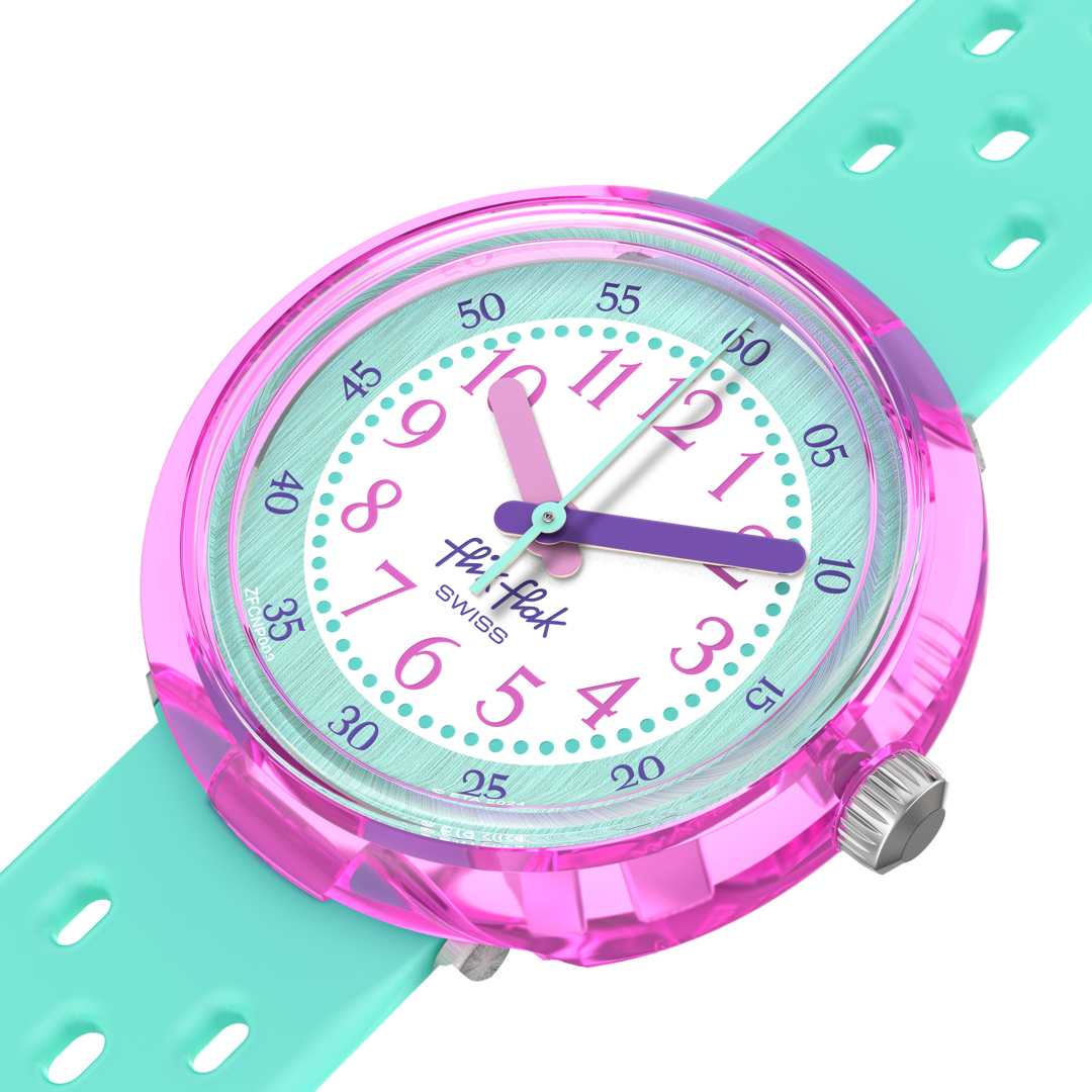 Flik Flak Fizz Watch in Mint Bubby小時32mm FCNP003