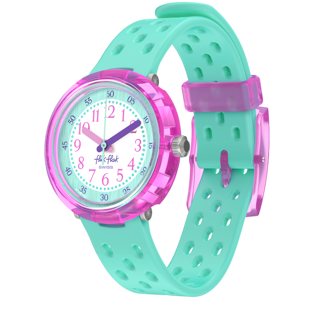 Flik Flak Fizz Watch in Mint Bubby小時32mm FCNP003