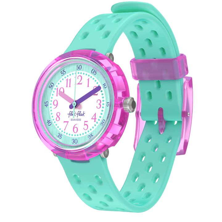 Flik Flak Fizz watch in Mint Bubby Hours 32mm fcnp003